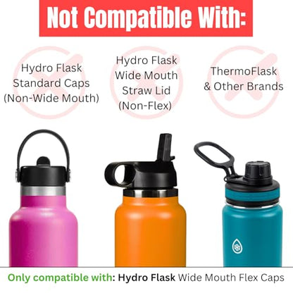 Captain O-Ring – Replacement Lid Gaskets for Hydro Flask Wide Mouth Flex Caps (5 Pack)