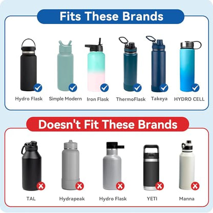Flip Lid Replacement for Hydro Flask 12 16 18 20 32 40 64 oz Wide Mouth - color: Green 2Pack