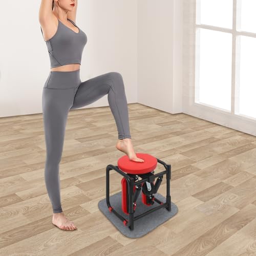 Mini Sport Stepper with Seat, 360° Rotating Stair Stepper, Stand 330.69Lbs