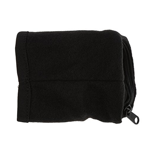 Alomejor Wrist Wallet Zipper Wristband Sweat Band Sports Wrist Wallet Key Money Card Pocket Storage Bag for Running Cycling and Other Sports(Black)