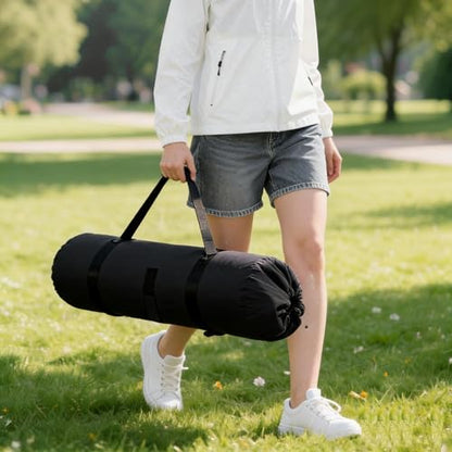 Heavy Duty 600D Oxford Camping Replacement Bag Extra Wide Opening & Adjustable Straps for Camping Chairs,Yoga Mats, Art Easels, Umbrellas, Folding Tables (1 Pack, Black, XL) - color: Black