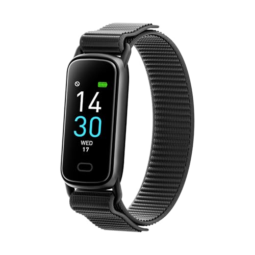 Lightweight Activity & Fitness Tracker with Subscription-Free App Control, AI Sleep Insights, 24/7 Heart Rate & Blood Oxygen Tracking, 16 Sport Modes, Waterproof Smart Watch for Men & Women - color: Black
