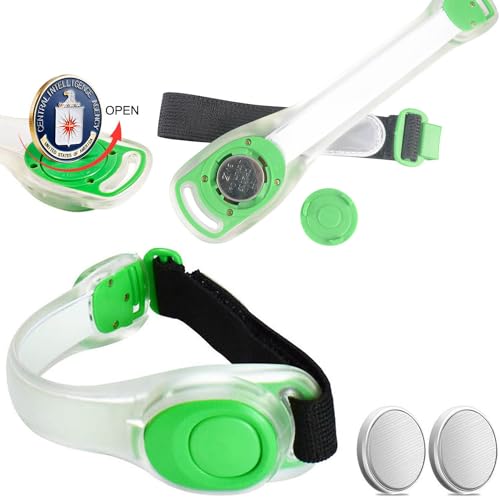 Premium LED Light Up Armband, Reflective Adjustable Wearable Silicone Running Belt Strap/Waterproof Glow in The Dark for Running Jogging Walking Cycling Concert Camping Outdoor Sports - color: Yellow - 2 Packs