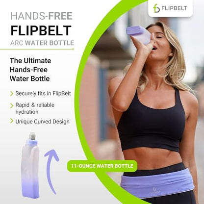 FlipBelt Portable Lightweight Running Water Bottle - color: Periwinkle, size: 11 Ounces (Pack of 2)