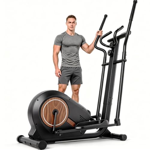 ANCHEER Elliptical Exercise Machine, Elliptical Trainer for Home Gym, Exercise Equipment 500Lbs Max Weight - color: Charcoal
