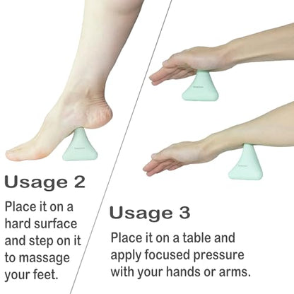 Trigger Point Massage Ball Manual Massager Tool 2.8”×2.9”. Green - color: Green