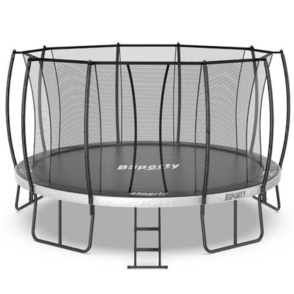Trampoline Outdoor 10FT 14FT 16FT with Enclosure,5 Reinforced U-Shaped Legs with Center Support,ASTM Approved,Recreational Trampoline for Kids and Adults - size: 10FT