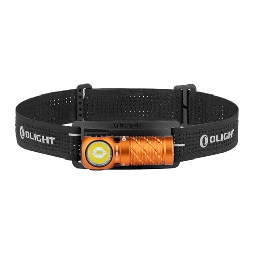 OLIGHT Perun 3 Mini Rechargeable Headlamp, Waterproof, 1250 Lumens, Orange - color: Orange