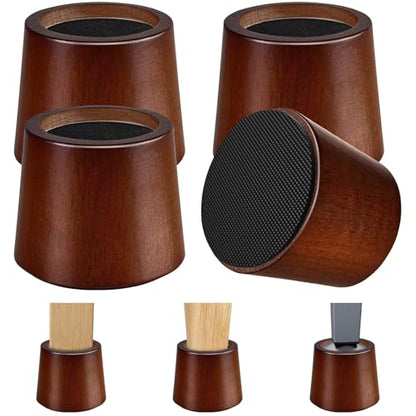 Bed Risers, 3 Inch Wooden Furniture Risers 4 Pack - size: 3 inch