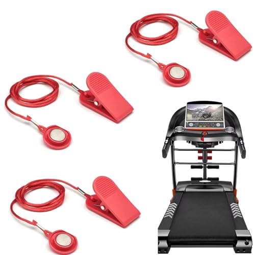 3PCS Magnetic Safety Switch, Round Magnet Treadmill Safety Key Replacement Universal Treadmill Magnet Safety Key Treadmills Magnets Treadmill Parts for Most Types of Treadmills