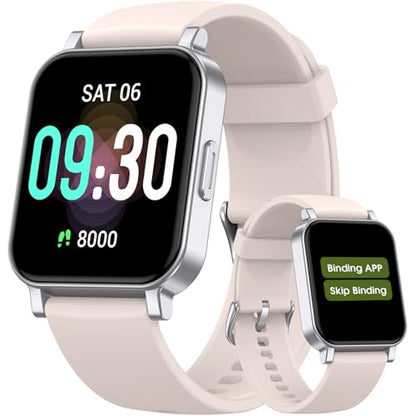 Pedometer Watch Senior Friendly No App No Phone Required, Step Counter - color: White