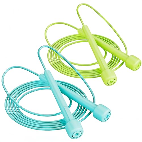 2PCS Jump Rope for Fitness - color: Yellow and Green