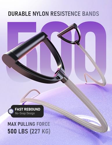 Waist Twister Machine Exercise, Ab Twist Board with Smart LED Digital Counter, Supports 300 lbs, Noiseless, Anti-Slip, Compact Portable for Home Gym Workout Equipment (Deep Purple)