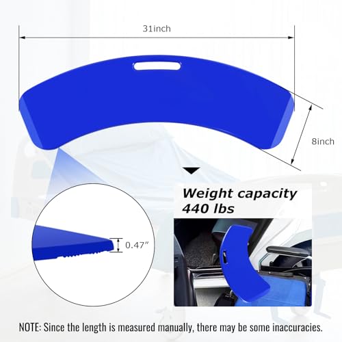 YHK Sliding Transfer Boards, Sliding Boards Transfer to Wheelchairs, Seniors from Bed to Chair, Car, Slide Assist Device, Sliding Boards Hold up to 440 lbs, with Slide Sheet 16"x24" (Blue) - size: Slide Transfer Board 31.5" with 16*24 Slide Sheet