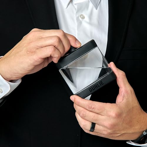 DUALIE 6 oz Hip Flask for Liquor - Shatterproof Alcohol Flasks with Clear Tritan Plastic and Silicone Grip - Flask Gift for Men & Women - Black - color: Black
