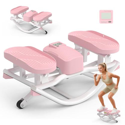 HOTWAVE Rock Stepper, The Rock Stepper Side to Side Exercise Machine - color: Pink, size: Standard