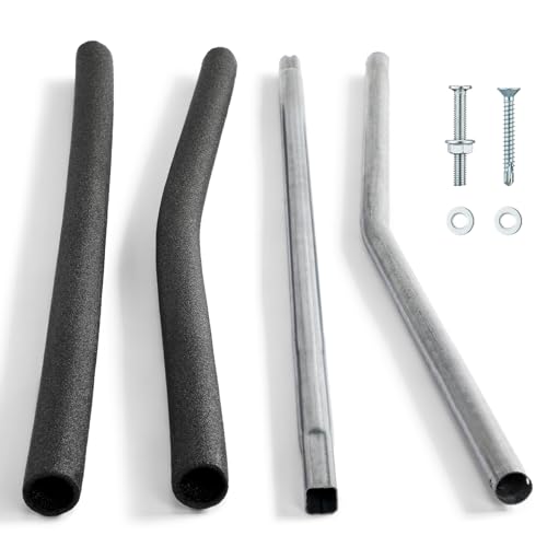 Blulu 1 Sets Trampoline Enclosure Pole Replacement Upper Lower Foam, Black