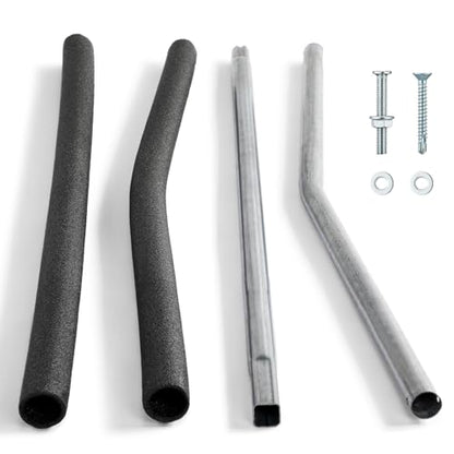 Blulu 1 Sets Trampoline Enclosure Pole Replacement Upper Lower Foam, Black