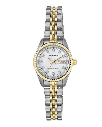 Armitron Women's Genuine Crystal Accented Bracelet Watch, 75-2475 - color: Two-Tone