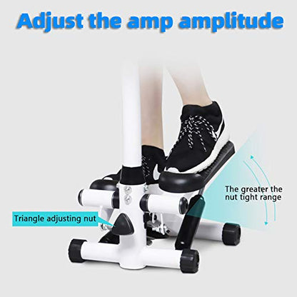 MAD HORNETS Fitness Workout Exercise Air Stair Stepper Machine Cardio Equipment with Handle bar, Multi-Function LCD Moniter