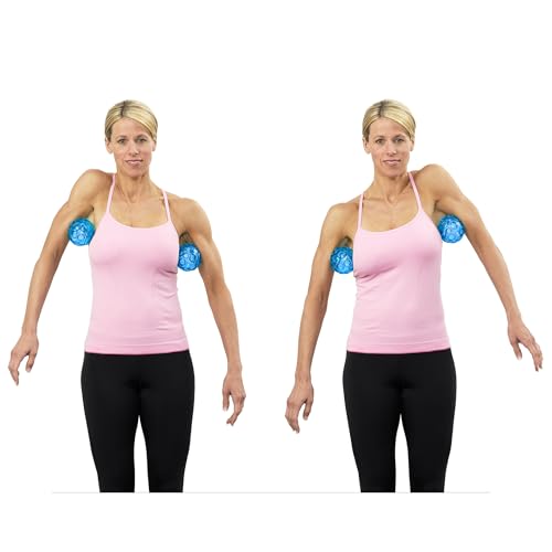 OPTP Franklin Method Small Blue Textured Ball Set – Massage Balls, 3 1/7"