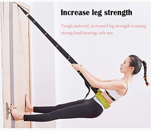 Back bend Assist Trainer - Improve Back and Waist Flexibility, Door Flexibility Stretching Strap, Home equipment for Ballet, Dance, Yoga, Gymnastics, Cheerleading, Splits - color: light pink