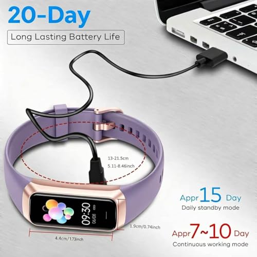 Fitness Tracker, 2026 Smart Band with Heart Rate & Activity Tracker, IP67 Waterproof Smartwatch with Sleep Tracking & Step Counter for Men Women, Orchid Purple - color: Orchid Purple