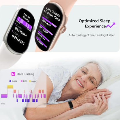 FITVII Slim Fitness Tracker with Blood Oxygen, Blood Pressure, 24/7 Heart Rate and Sleep Tracking, IP68 Waterproof Activity Trackers and Smart Watches with Step Tracker, Pedometer for Women Men - color: OFF White