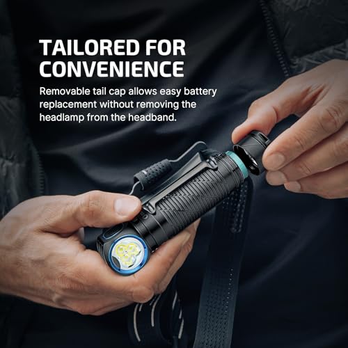 OLIGHT Perun 3 Headlamp Rechargeable, Red Light, Waterproof, Black - color: Black
