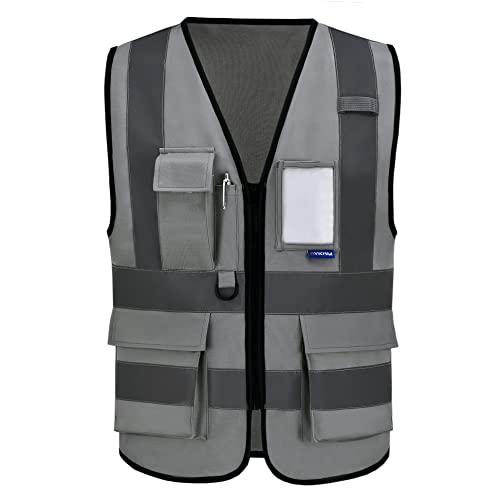 A-SAFETY XSmall grey manager vest work - color: Grey, size: X-Small