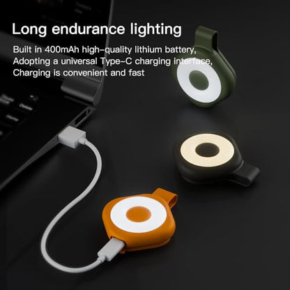 Running Lights for Runners, Magnetic Clip On Rechargeable 6 Modes - color: Orange