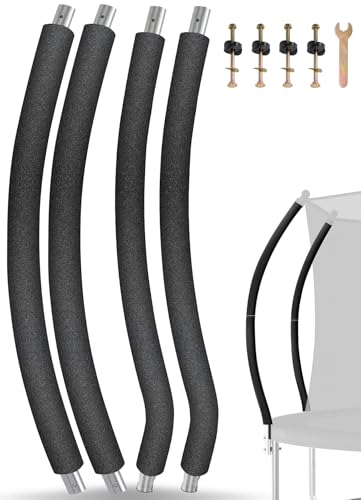 Trampoline Poles Replacement for Skywalker Or Jumpzylla Trampoline Net - style: For Jumpzylla 12&14ft-2xUpper+2xLower Tubes