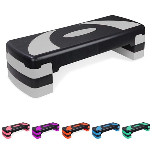 Adjustable Exercise Workout Aerobic Stepper Step Platform Trainer