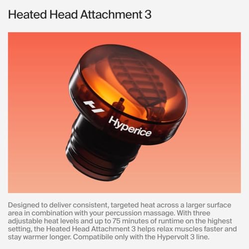 Hyperice Hypervolt 3 Pro Percussion Massage Gun Heated Head Carry Case