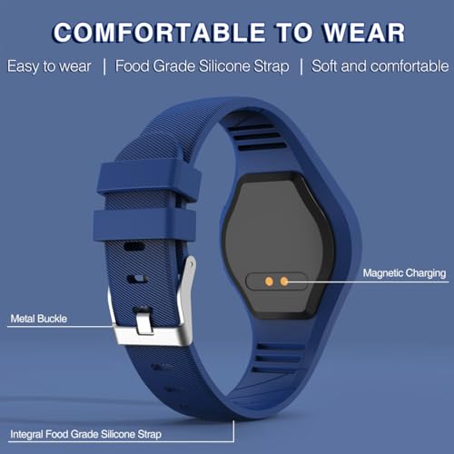 Kids Led Digtial Fitness Tracker Watch for Ages 5-15, No App Waterproof Wristwatch, with Pedometer Step Counter Alarm Clock, for Children Goys Girls Teens (Deep Blue) - color: Deep Blue