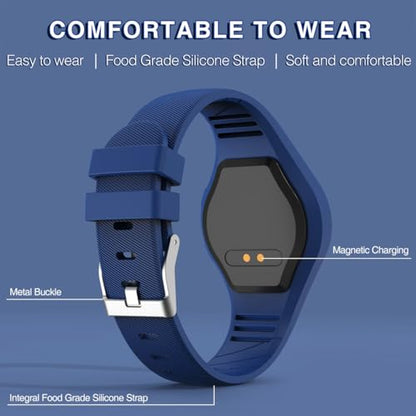 Kids Led Digtial Fitness Tracker Watch for Ages 5-15, No App Waterproof Wristwatch, with Pedometer Step Counter Alarm Clock, for Children Goys Girls Teens (Deep Blue) - color: Deep Blue