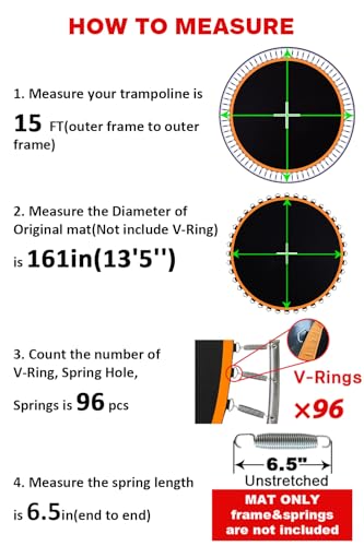 Trampoline Mat Replacement 15 ft for 15 ft Trampoline