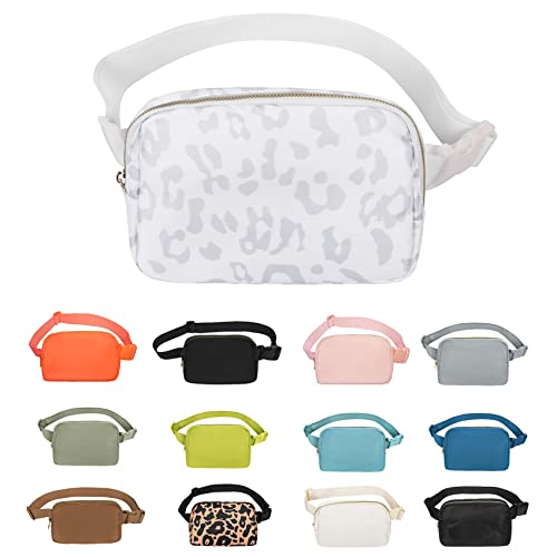 VOROLO Fanny Pack For Women And Men Crossbody Bag Belt Bag Leopard White - color: Leopard White