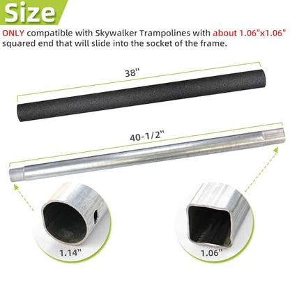Trampoline Poles Replacement for Skywalker Or Jumpzylla Trampoline Net - style: For Skywalker 4201-4xLower Tubes
