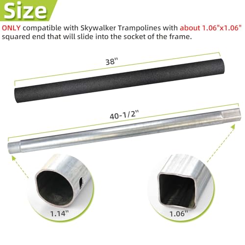 Trampoline Poles Replacement for Skywalker Or Jumpzylla Trampoline Net - style: For Skywalker 4201-2xLower Tubes