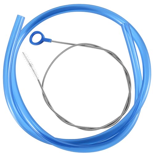 Replacement Tube for Water Bag, with Stainless Steel Tube Cleaner Brush 38.58 Inch Long Premium Hose Replacement for Outdoor Hydration Reservoirs