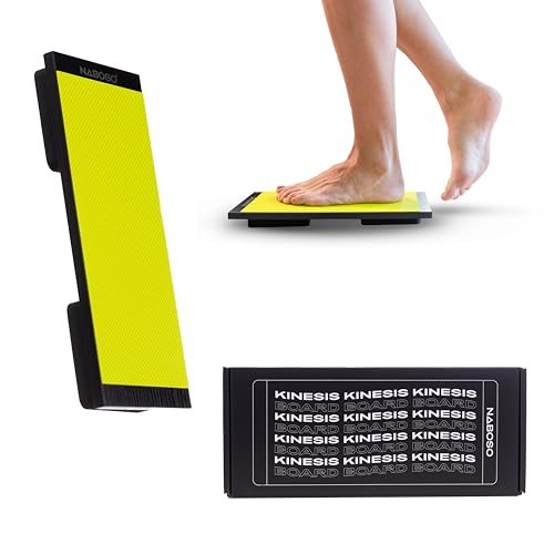 Kinesis Board for Balance with Micro-Wobble and Naboso Texture used with Exercise in Physical Therapy, Fitness and Home Gym