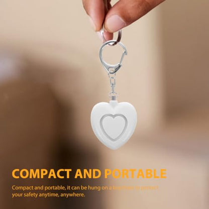 minkissy Heart Personal Alarm Keychain with LED Light