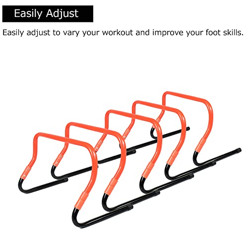 Adjustable Height Hurdle Agility Training Hurdle Set of 5 Set of 10 - color: Set of 10