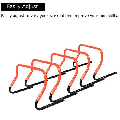Adjustable Height Hurdle Agility Training Hurdle Set of 5 Set of 10 - color: Set of 10
