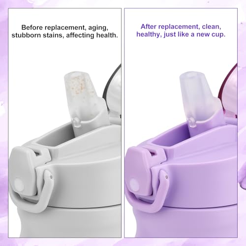 4pcs Water Bottle Mouthpiece Replacement Compatible with BJPKPK 18oz, 25oz