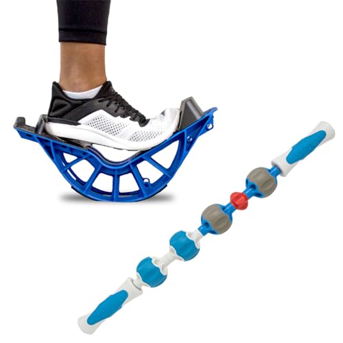 ProStretch Plus Calf Stretcher & Pro Roller Massage Stick for Muscle Tightness and Soreness Relief