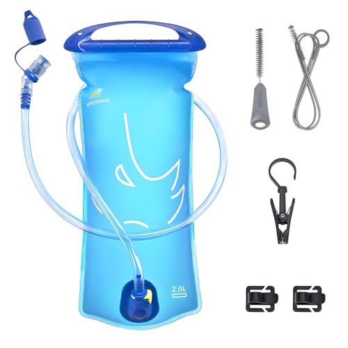 N NEVO RHINO Hydration Bladder 1.5L-3L Kit, Water Bladder for Running Vest - color: 2L-Blue