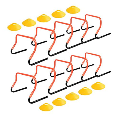Adjustable Height Hurdle Agility Training Hurdle Set of 5 Set of 10 - color: Set of 10