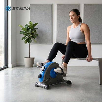 Stamina Exercise Bike with Smooth Pedal System - color: Blue